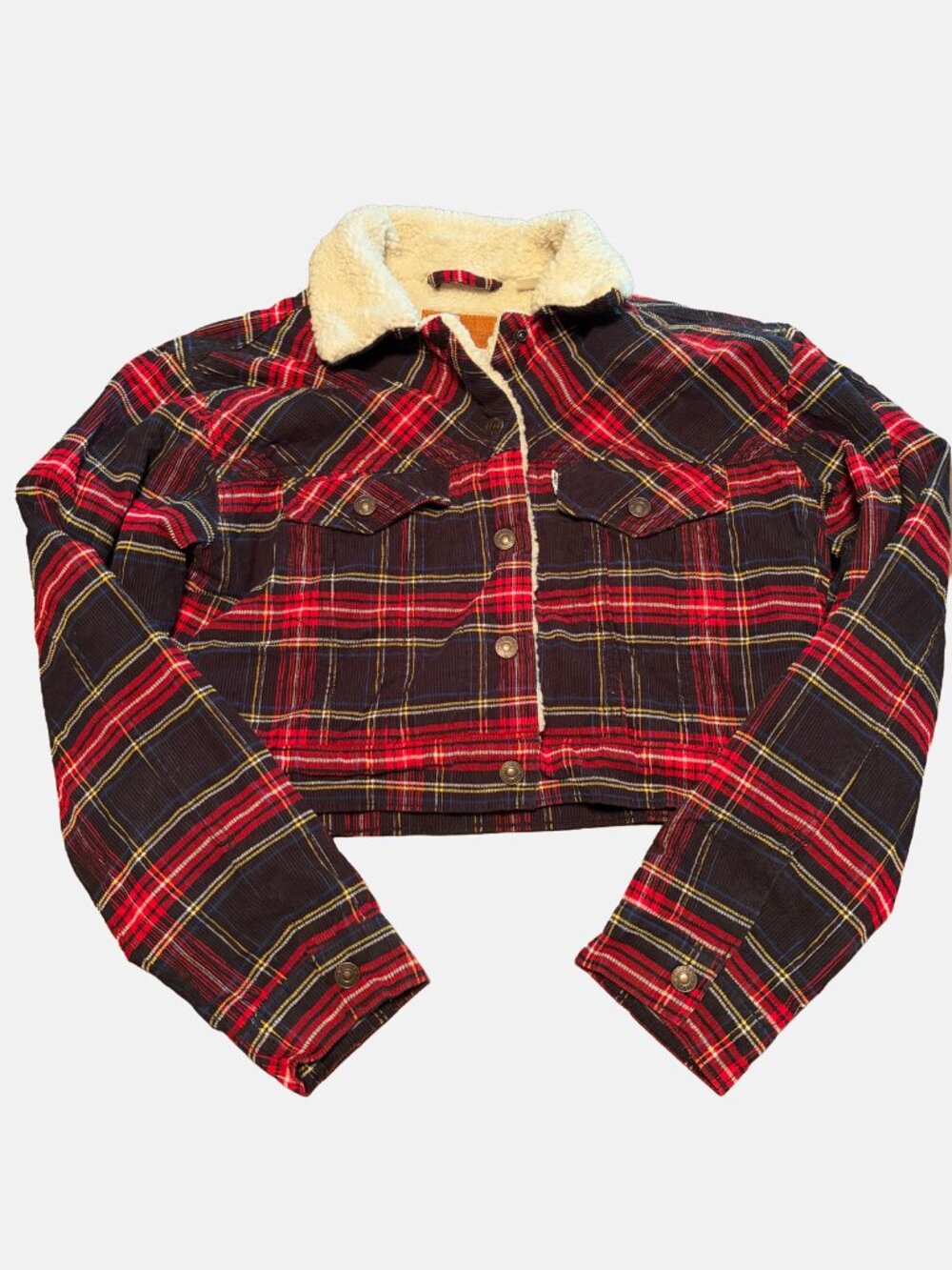 Levi’s Ex-Boyfriend Corduroy Sherpa Trucker Jacket S
